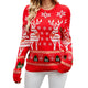 Autumn and Winter New Ugly Christmas Sweater Thickened Snowman Elk Pattern