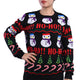 Christmas Snowman Pullover Casual Loose Christmas Knit Letter Sweater