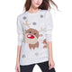 Ugly Christmas Sweater Winter Cartoon Reindeer Round Neck Knitwear Sweater