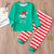 Family Christmas Pajamas Set 2023 Xmas Letter Print Elfing Around Family Matching Adult Kid Baby Romper
