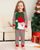 Family Matching Clothing Xmas Pajamas New Santa Print Striped Pants Adult Kids Suits Baby Jumpsuit + Dog Family Pajamas Set