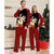 2023 Christmas Family Matching Pajamas Mom Daughter Dad Son Clothing Set Women Men Girls Boys Pyjamas Red Sleepwear Family Look