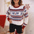 Women Ugly Christmas Sweater Autumn Winter Fashion Pullover White