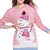 Pink Christmas Sweater Women's Long Sleeve Cartoon Pullover Knit Sweater