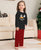 2023 Christmas Father Mother Kids Family Matching Pajamas Outfits Tops+Pants Plaid Mommy Daughter Dad Son Xmas Pyjamas Clothes