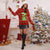 Women Ugly Christmas Cartoon Sweater Red Autumn and Winter