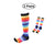 Sport Compression Knee-High Socks Colorful Stockings for Women Men