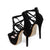 Suede Platform Rhinestone Stiletto High Heel Pumps Sandals