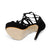Suede Platform Rhinestone Stiletto High Heel Pumps Sandals
