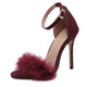 Summer Sexy High Heels Women Sandal With Fur