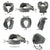 U-Shaped Memory Foam Neck Airplane Car Flight Pillow Travel Kit