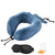U-Shaped Memory Foam Neck Airplane Car Flight Pillow Travel Kit