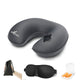 U Shape Inflatable Travel Pillow with Neck Support