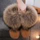 Women Genuine Leather Fox Fur Winter Snow Boots