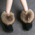 Women Genuine Leather Fox Fur Winter Snow Boots