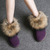 Women Genuine Leather Fox Fur Winter Snow Boots