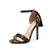 Women Leopard Tassel High Heel Stiletto Ankle Strap Sandals