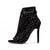 Women Pumps Peep Toe Gladiator Crystal Galaxy High Heel Sandals