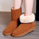 Women Winter Genuine Leather Snow Boots Top High Quality