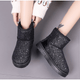Women Winter Snow Boots Glitter Sparkle Sequin Warm Ankle Boot