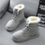 Women Winter Snow Boots Warm Lace Flat Shoes