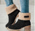 Women's Winter Snow Boots Flocking Warm Boots