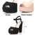 Women's IN5 Ankle Strap Open Toe Platform High Heel Party Sandals