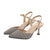 Women's Pointed Toe Kitten Heels Pumps Slip On Stiletto Sandals