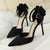 Women's Pointy Toe Bow-Knot High Heel Stiletto Pumps
