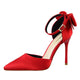Women's Pointy Toe Bow-Knot High Heel Stiletto Pumps