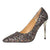 Women's Sequins Sexy High Heels Sandals Stiletto Pump Shoe