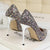 Women's Sequins Sexy High Heels Sandals Stiletto Pump Shoe