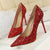 Women's Sequins Sexy High Heels Sandals Stiletto Pump Shoe