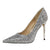Women's Sequins Sexy High Heels Sandals Stiletto Pump Shoe
