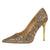 Women's Sequins Sexy High Heels Sandals Stiletto Pump Shoe
