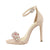 Women's Stiletto Suede Rhinestone High Heels Sandals