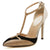 Women's T-Strap Crystal Rhinestone High Heel Dress Sandal