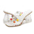 Womens Summer Slip-on Crystal High Heeled Sandals Slippers