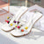 Womens Summer Slip-on Crystal High Heeled Sandals Slippers
