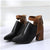 Buckle Block Women's High Heel Ankle Boots