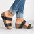 Burnt Flower Comfort Hollow Women's Platform Wedge Sandals