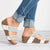 Burnt Flower Comfort Hollow Women's Platform Wedge Sandals