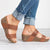 Burnt Flower Comfort Hollow Women's Platform Wedge Sandals