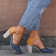 New Chunky Heel Women Retro Block Sandals