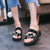 Cute Handmade Fashion Flower Flip-Flop Women's Platform Sandals