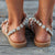Women's Summer Flat Rhinestone Handmade Sandals