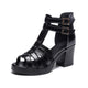 New Summer Genuine Leather Women's Chunky Heel Sandals