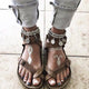 Summer Women's Handmade Retro Boho Flat Sandals