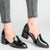 Mid-heel Women's Slip On Comfort Pump Shoes