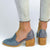Simple Block Mid-heel Women's Pump Shoes